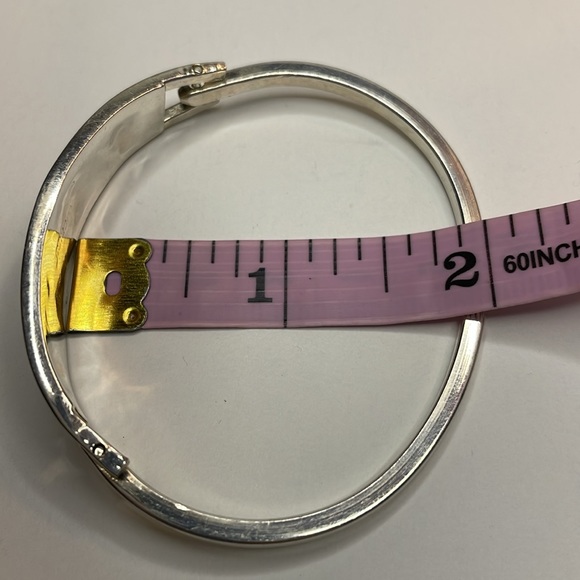 Mexico Abalone Inlay Bracelet - (L) - Picture 7 of 11